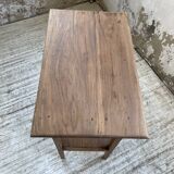 Oak spindle leg console