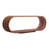 Curved Walnut TV Stand