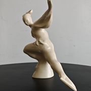 Art Deco ceramic figurine of an artistic skater, Czechoslovakia, 1950s.