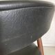 Fauteuil vintage modèle 213 en teck et simili cuir par Th. Harlev pour Farstrup Møbler