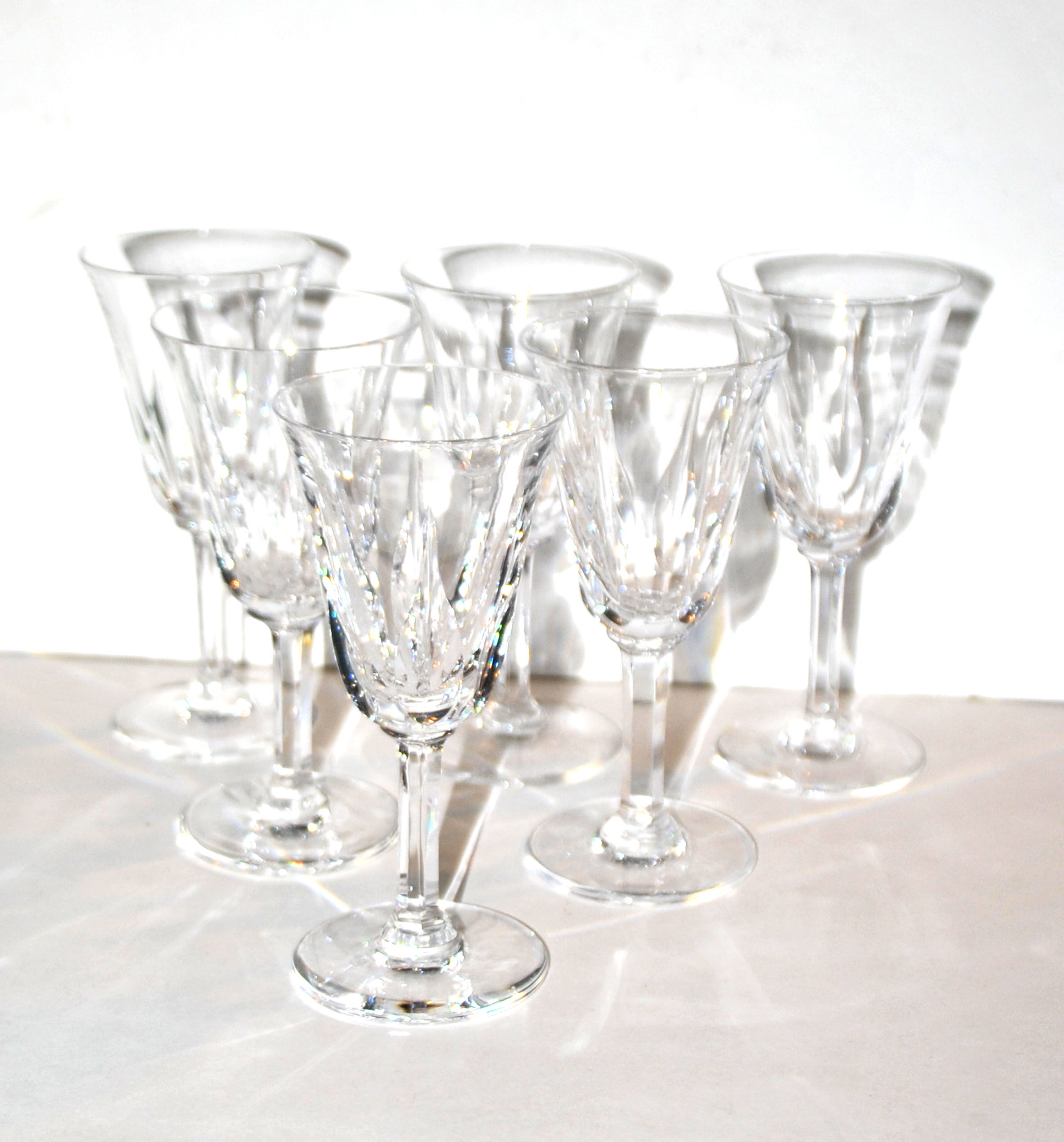SAINT-LOUIS Series of 6 white wine glasses CERDAGNE 13x6