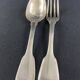 Cutlery fork large spoon fillet Louis XV silver rooster hallmarks 1798-1809