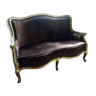 Velvet brown sofas Louis XV