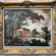 Tableau : Huile sur toile - paysage animé
