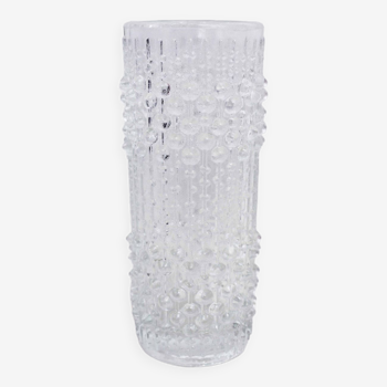 Sklo Union glass “candle wax” vase 1970