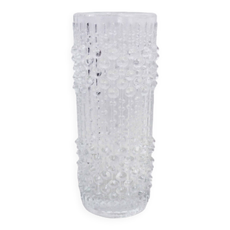 Sklo Union glass “candle wax” vase 1970