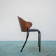 Chaise en bois années 70