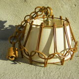 Vintage rattan pendant lamp