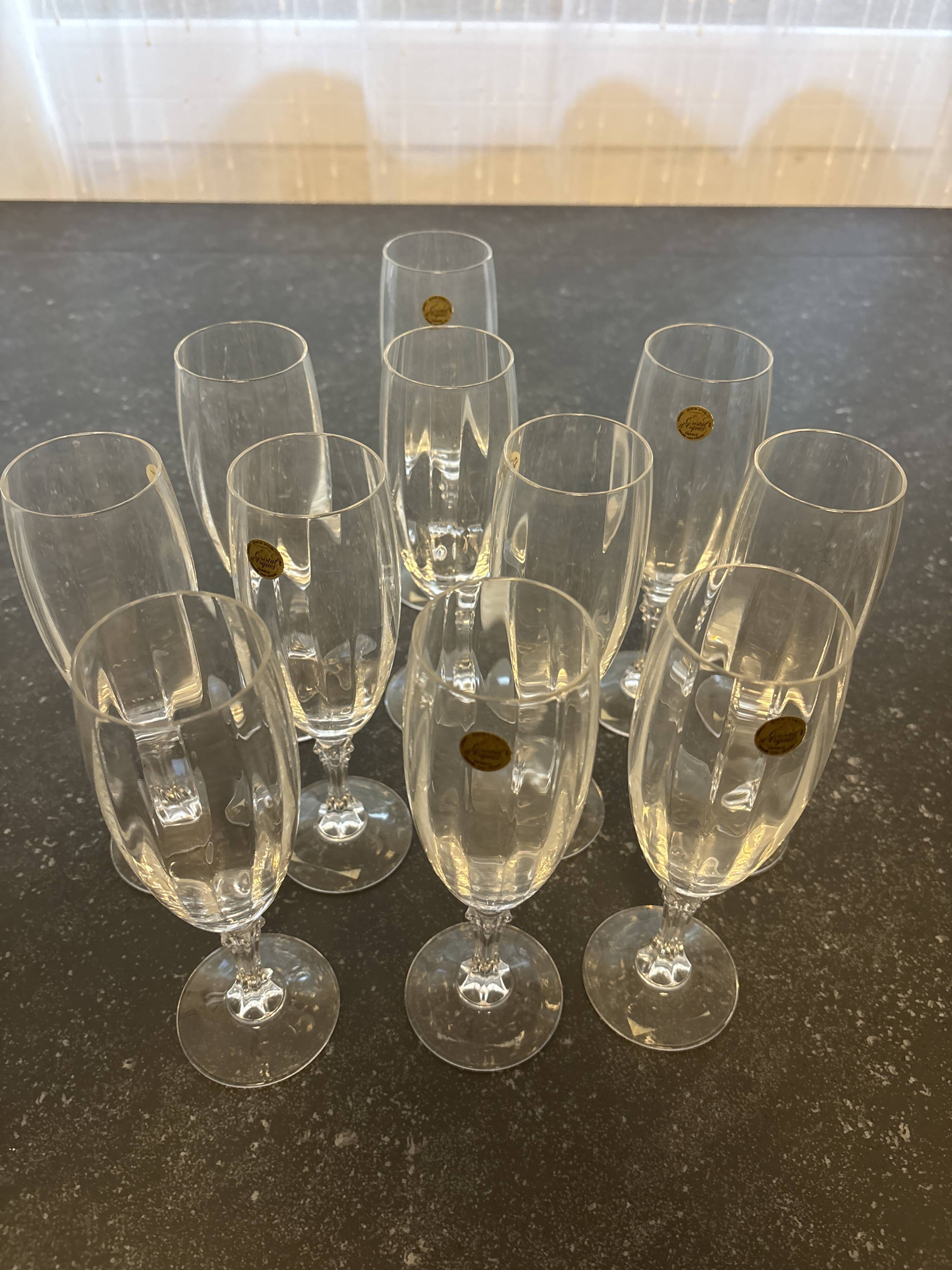 Flûtes en cristal