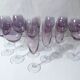 17 amethyst crystal glass goblets