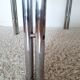 Space Age dining table smoked glass - chrome 70's