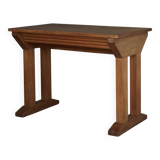Table d'appoint ou bureau constructiviste vintage en chêne, années 1930
