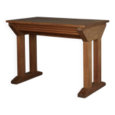 Table d'appoint ou bureau constructiviste vintage en chêne, années 1930