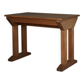 Table d'appoint ou bureau constructiviste vintage en chêne, années 1930