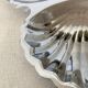 Plat inox serviteur forme coquillages