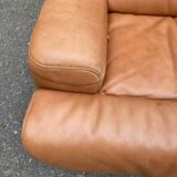 Scandinavian 2-seater canapé in genuine leather from De Sede, Switzerland, 150cm.