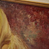 Portrait woman oil on canvas 1970