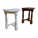 Pair of stool in solid chene