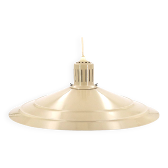 Khaki beige metal pendant light, 1970s