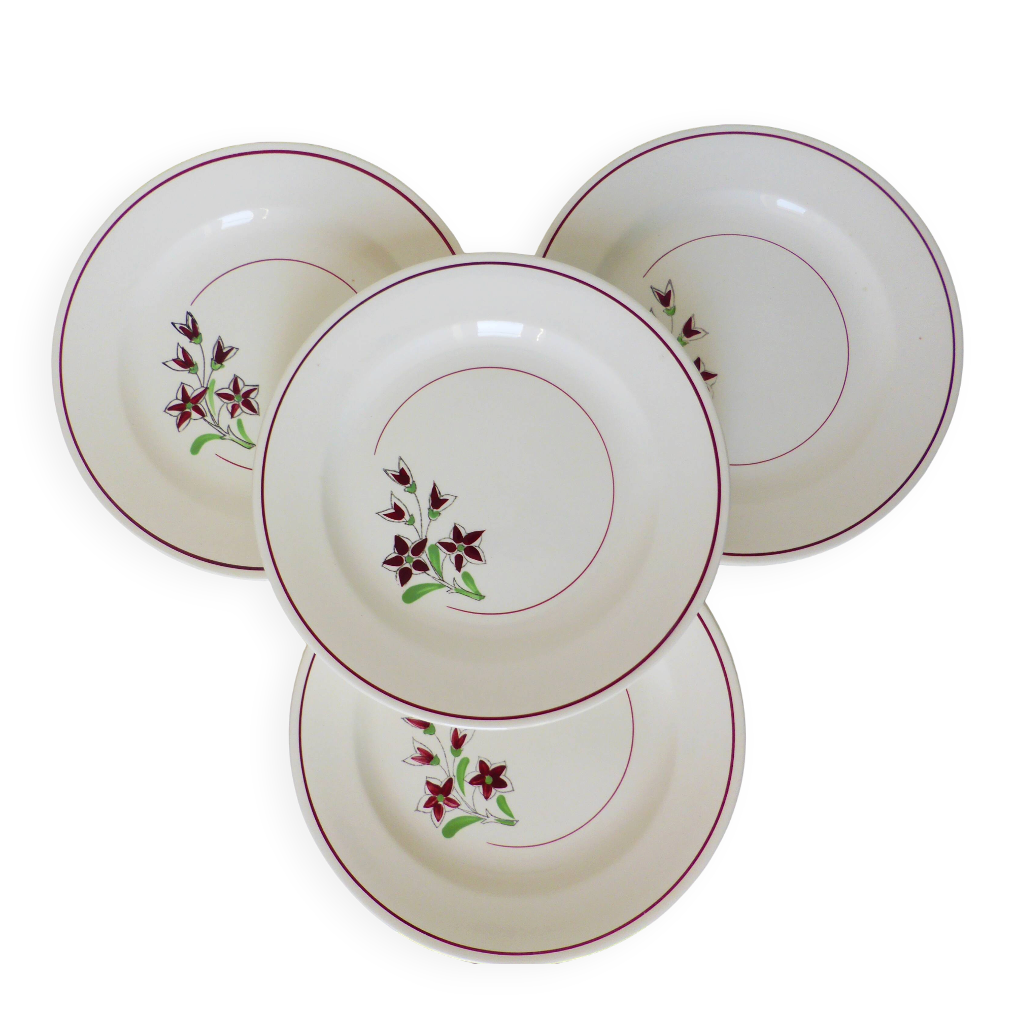 4 flat plates from Salins 210656