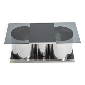 Table basse et bar futuristes par Ludovico Acerbis pour Domustil, Italie, 19