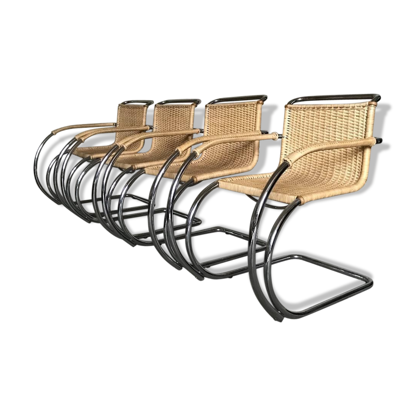 Set of 4 chairs Mies Van Der Rohe MR20