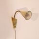 Pair of wall lamps brass 1960