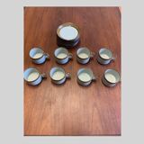 Lot de 8 tasses et soucoupes désirée - danemark