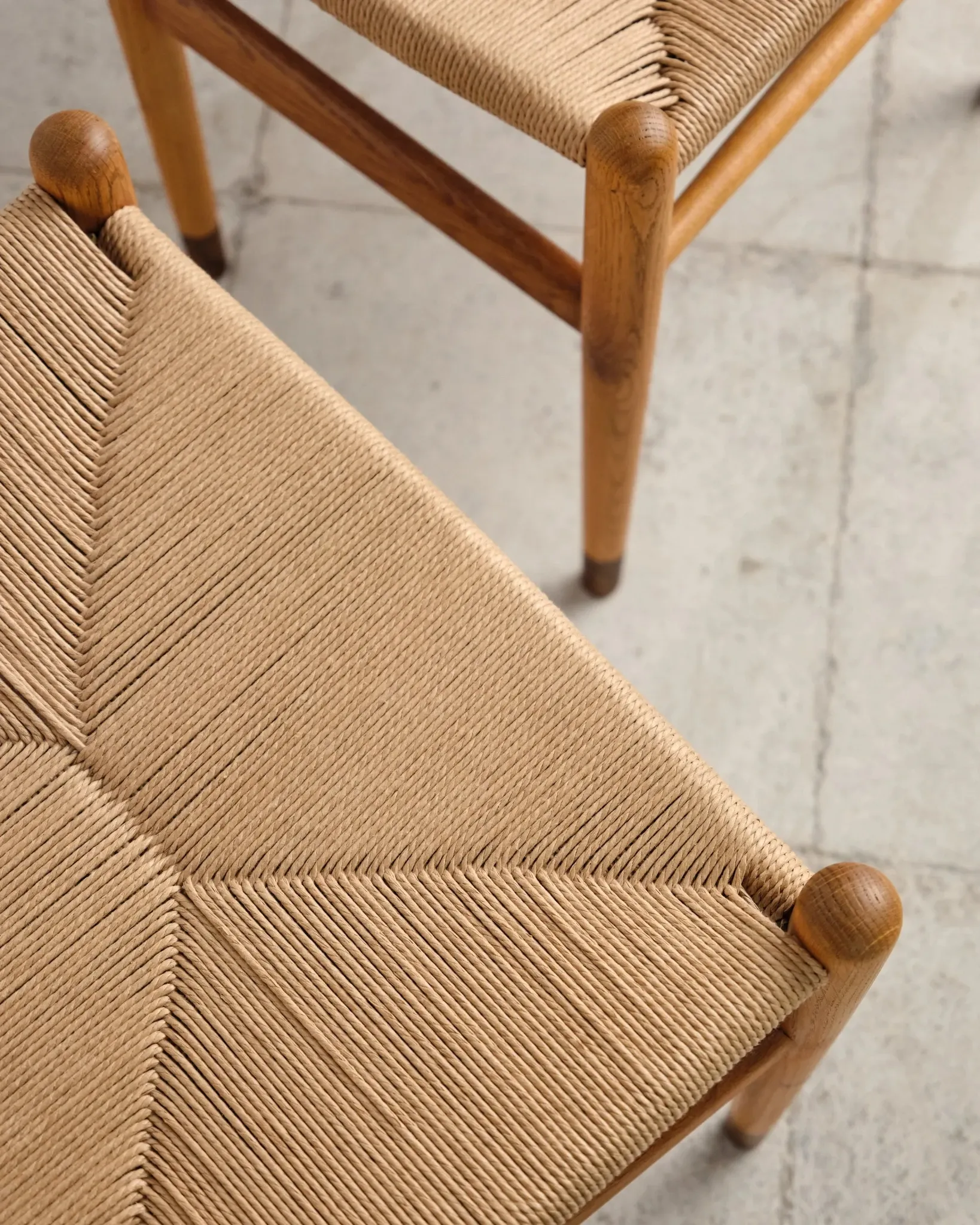 4 CH36 chairs in oak by Hans J. Wegner, Denmark, 1970s