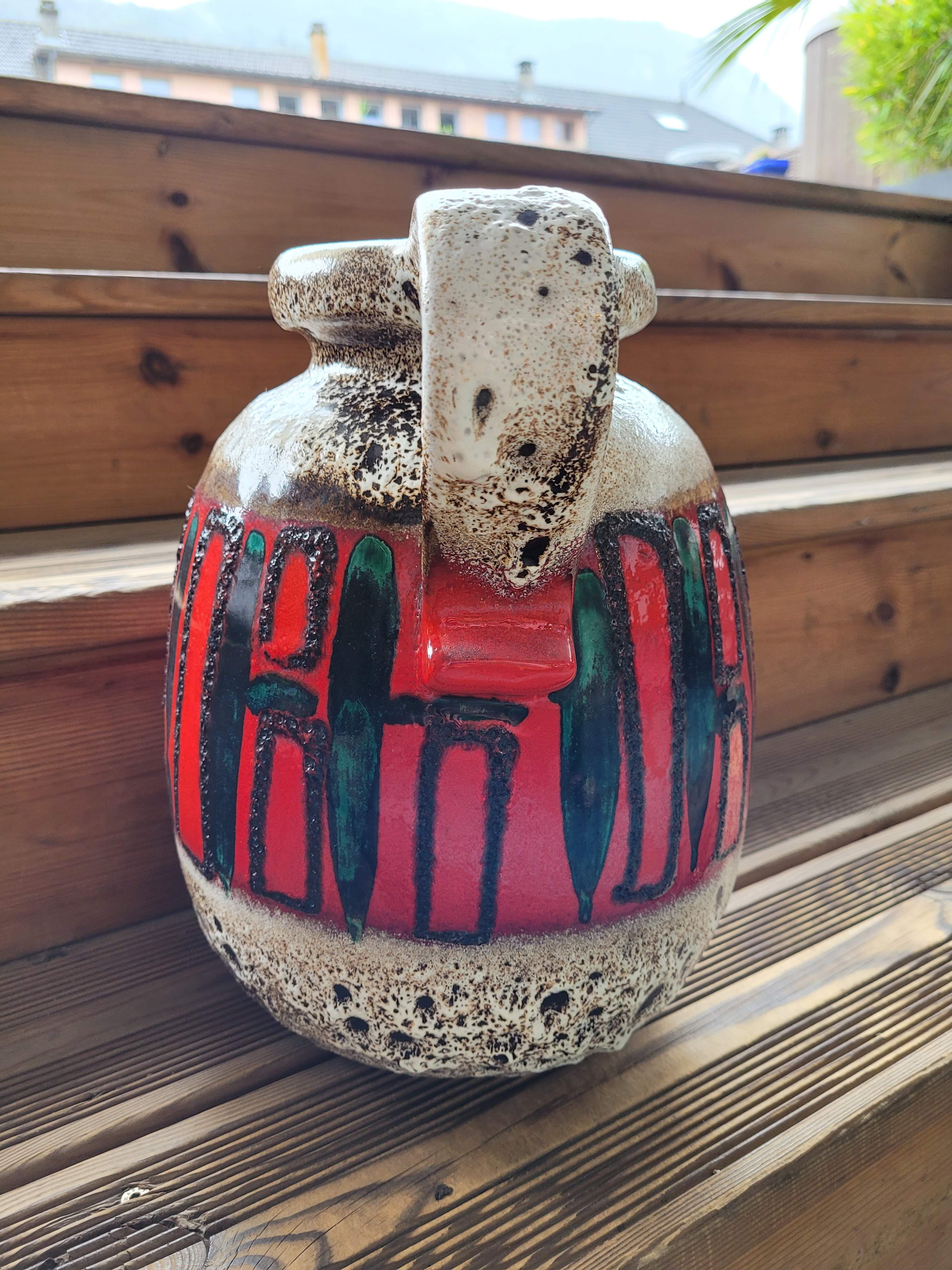 Vase West Germany fat lava 70