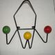 1950s Dupré-Hauser wall coat rack