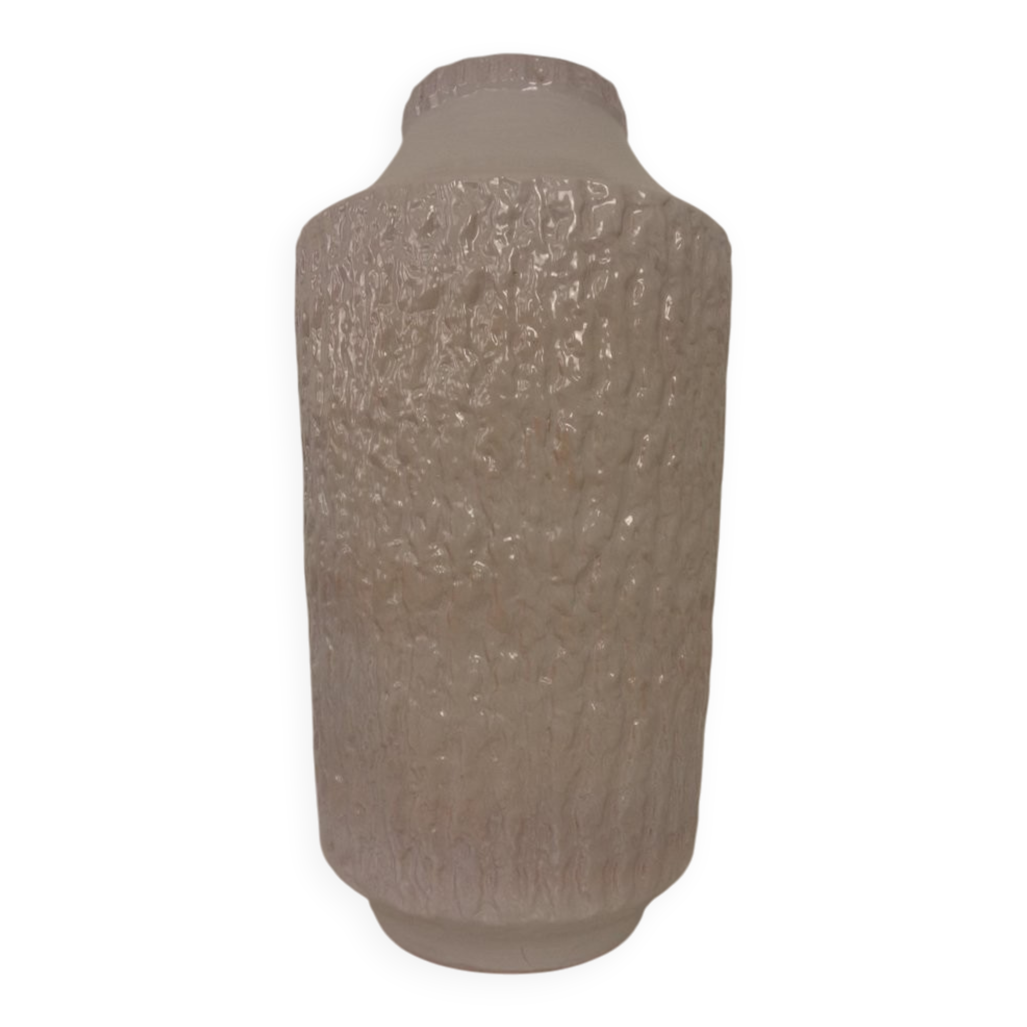 Large White 211-55 Ceramic Vase from Carstens Tönnieshof, 1970s