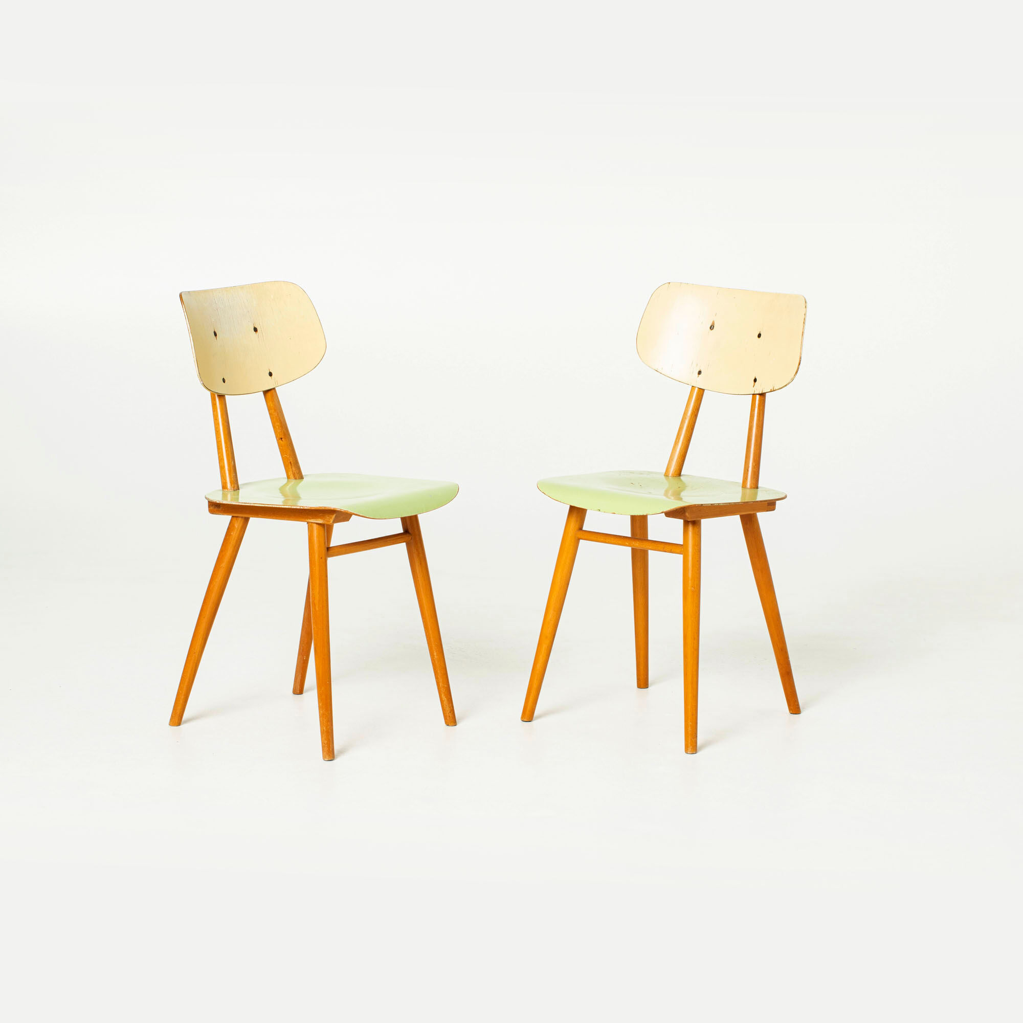 Set of 4 dining chairs by TON, Czechoslovakia, 1960s