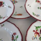 Set of 8 soup plates model Strasbourg Sarreguemines U&C