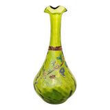 Vase soliflore flowers enamelled vintage