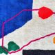 Tapis bérbere tissé en laine naturelle 100cmx200cm