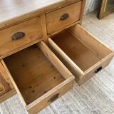 XXL solid oak counter sideboard