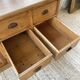 XXL solid oak counter sideboard