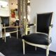 Restored black armchair