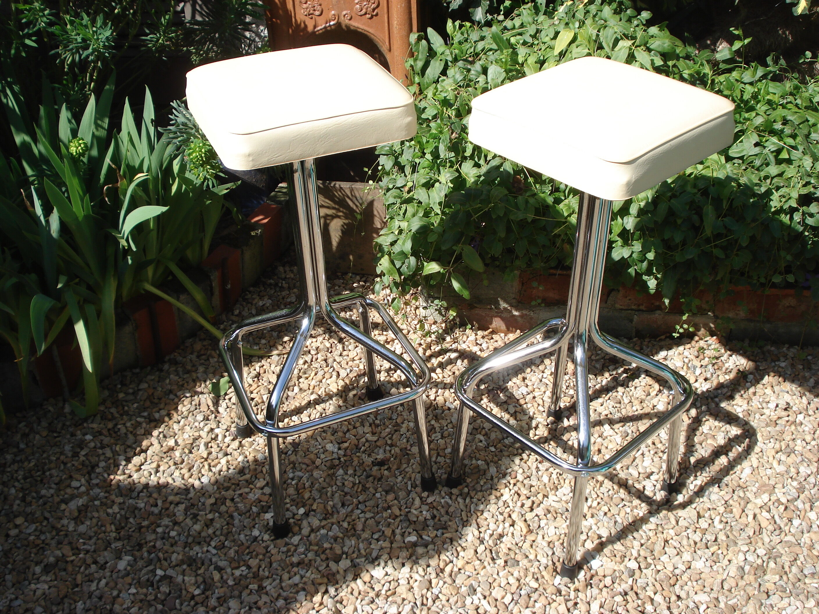 Paire de tabourets de bar vintage 1970