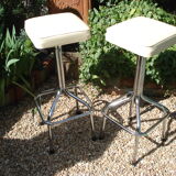 Paire de tabourets de bar vintage 1970