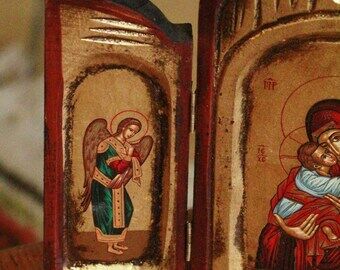 Byzantine icon triptych