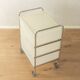 Functional rolling container with chrome frame and transparent drawers, 1980s