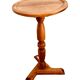 Louis Philippe style tripod pedestal table in solid walnut 20th century