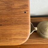 Stained wooden shelf