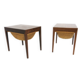 Set of 2 rosewood workers, Severin Hansen, Haslev Møbelfabrikk, Denmark, 1960