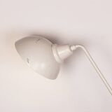 Tilting desk lamp in white metal 1960.