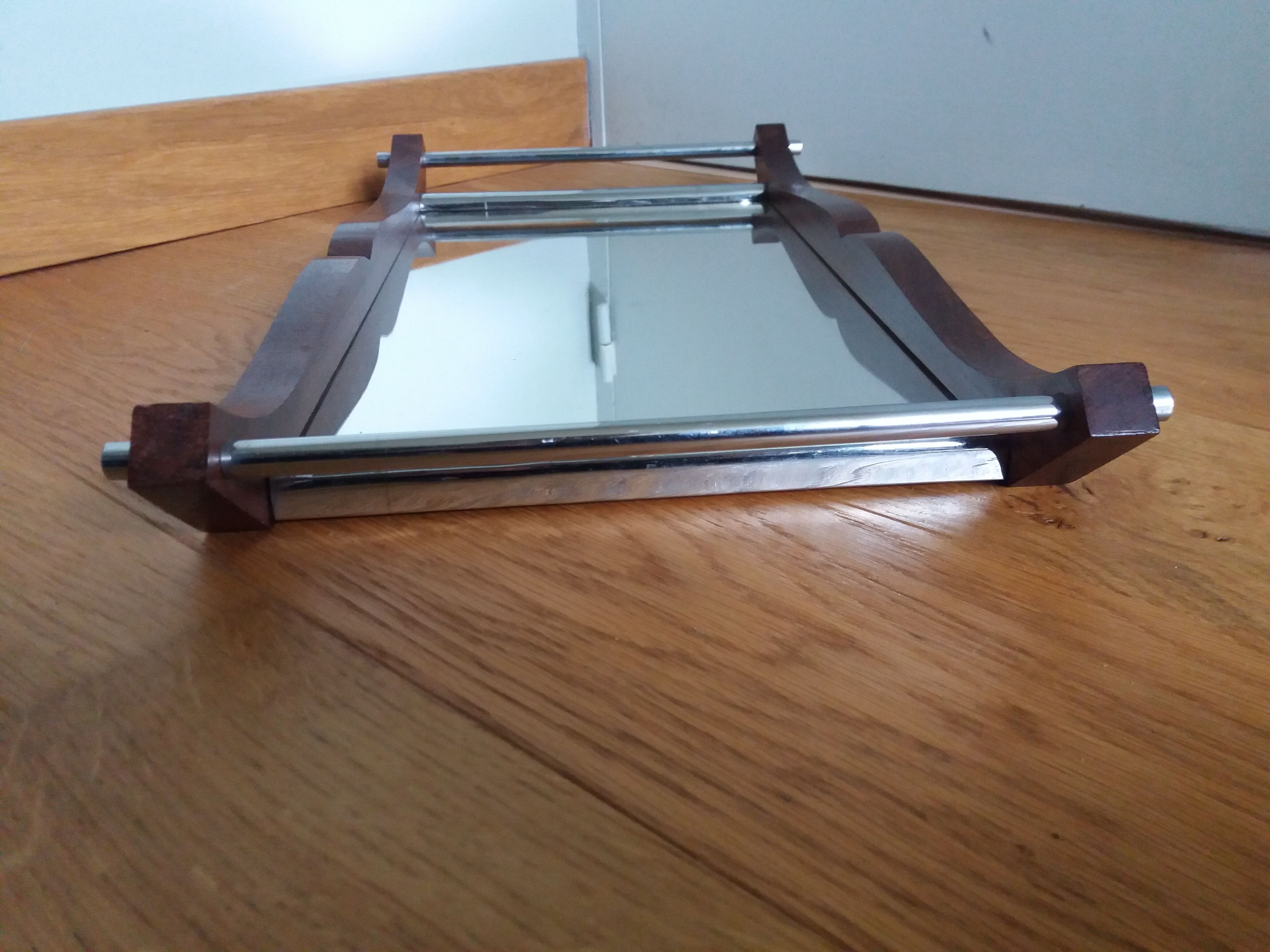 Art deco rectangular mirror top