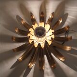 Wall lamp golden flower