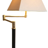 Articulated floor lamp brass e-reader
